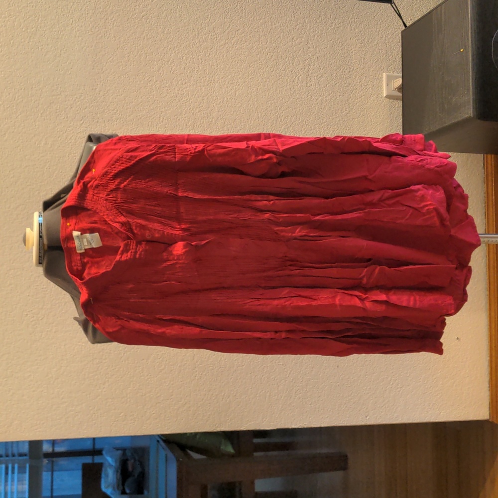 Sundance blouse. Deep, dark rose.    Size L.